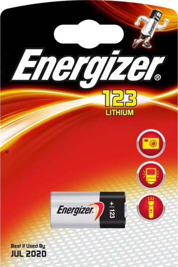 Energizer EL123 Lithium Batteri for Kamera og Høyteknologisk Utstyr