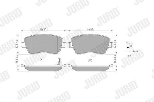 Bremseklosser JURID 573255J Bremseklosser JURID 573255J