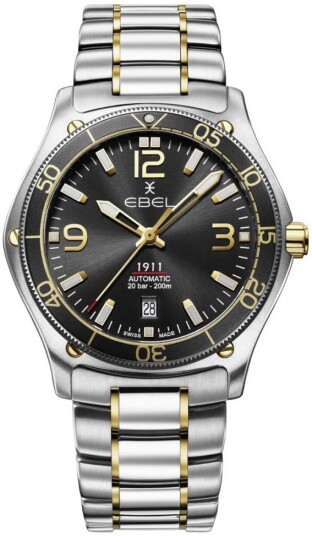 Ebel 1911 Herreklokke 1216677 Sort/18 karat gult gull Ø42 mm