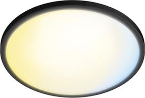Taklampe Led Philips Valen 22W 2200 6500K 2900Lm Svart O42.1X2.4Cm Med Fjernkontroll