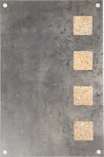 Securit Lw Gy 58 580 X 380 Mm Kork Metall Tre Grå