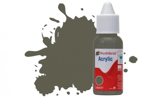 Humbrol Akryl No 241 RLM 70 Schwartzgrun - Matt 14ml Dropper Bottle