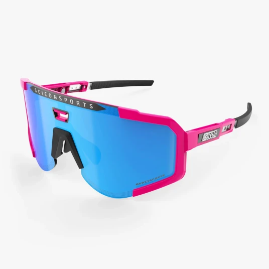 Scicon Aeroscope sykkelbriller pink fluo/multimirror blue Scicon Aeroscope sykkelbriller pink fluo/multimirror blue
