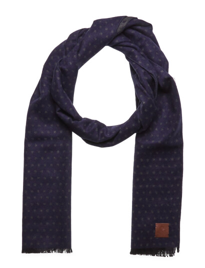 Amanda Christensen Double Face Scarf - Navy - ONE SIZE