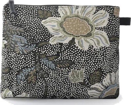 Ceannis Cosmetic Medium Flower Linen Toalettmappe