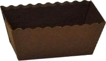Kageform Easy Bake 80X40x40 Mm Karton Med Pet Brun,1350 Stk/Krt