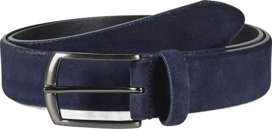 Howard London Suede Leather Belt Zack - Navy - 105