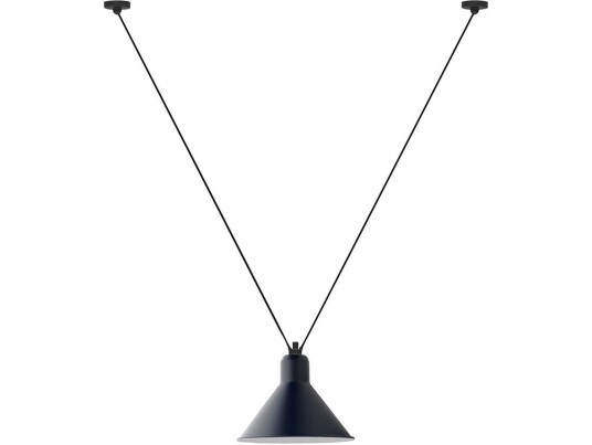 DCW - 323 XL Pendel Konisk Blå Lampe Gras