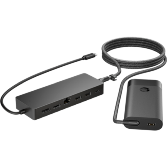 HP Universal USB C Hub Allsidig Tilkobling Dobbelt 4K HP9H0H9AA 1 Eske