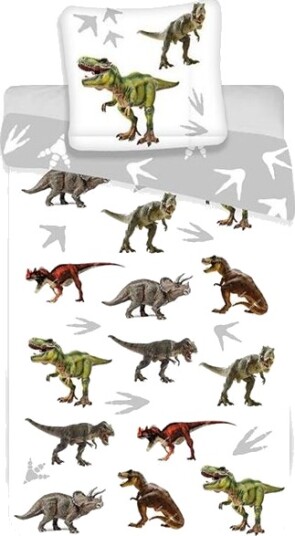 Licens Dinosaur sengetøy 140x200 cm 2 i 1 design 100% bomull Licens Dinosaur sengetøy 140x200 cm 2 i 1 design 100% bomull