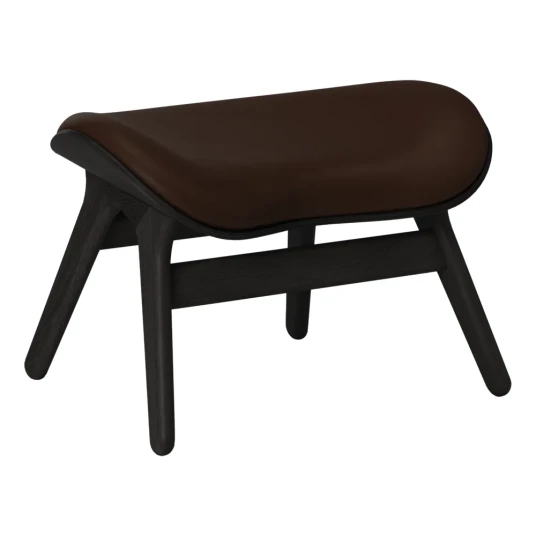 Umage A Conversation Piece Ottoman Fotskammel Black Oak/Umage Leather Brown Umage A Conversation Piece Ottoman Fotskammel Black Oak/Umage Leather Brown