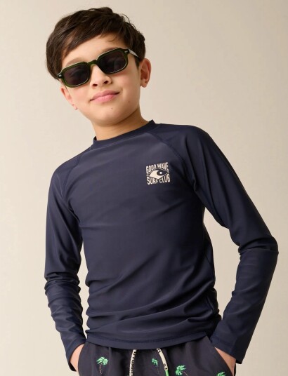 TUMBLE "N DRY Tnd Santiago Swim Ls   Navy   98/10
