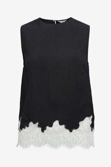 Object Topp objDalme SL Lace Top E AW Fair 25 Svart Object Topp objDalme SL Lace Top E AW Fair 25 Svart