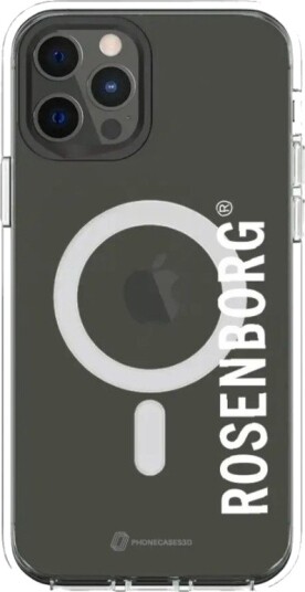 Phonecases3D iPhone 12 RBK Clear case (MagSafe) -mobildeksel, svart