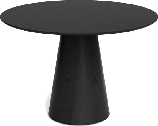 Siena lite rundt spisebord 110 cm finér - Svart