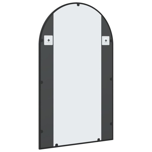 vidaXL Veggspeil svart 60x100 cm buet jern vidaXL Veggspeil svart 60x100 cm buet jern