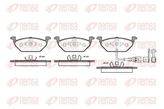 Bremseklosser REMSA 0633.21 Bremseklosser REMSA 0633.21
