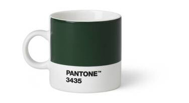 Copenhagen Design  PANTONE espressokopp med hank 12 cl mørk grønn