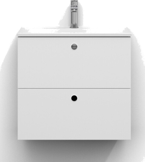 Svedbergs Intro Servantskap Slim D35 med 2 Skuffer Hvit Matt / 60cm