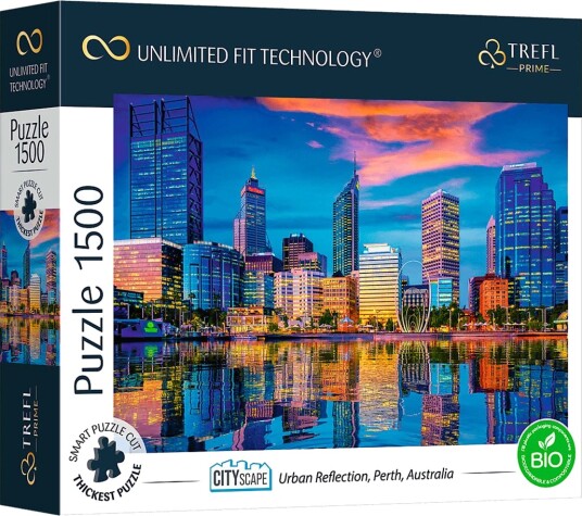 Trefl Prime Cityscape   Urban Reflection Perth Australia Puslespill 1500 brikker