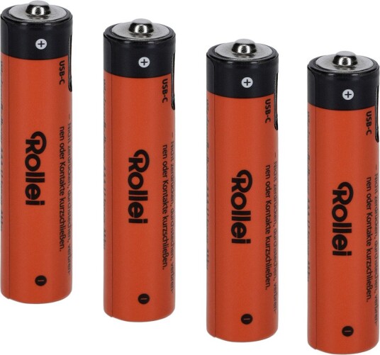Rollei Oppladbare Aaa-Batterier Med Usb-C 4-Pak 20092