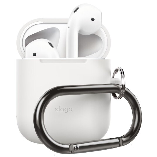 Elago AirPods deksel hvit EAPSC-HANG-WH