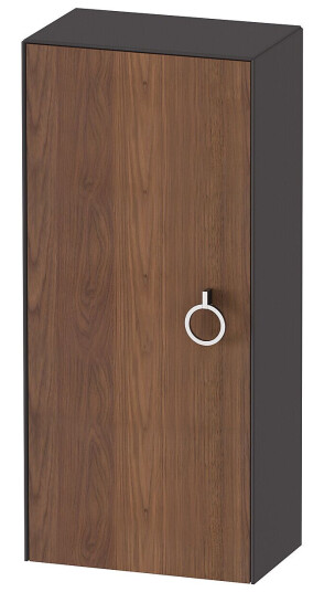 Duravit White Tulip Halvhøyskap 40x24x88 cm Valnøtt/Grafitt Høyglans