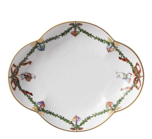 Royal Copenhagen Star Fluted Christmas fat 17,5 cm