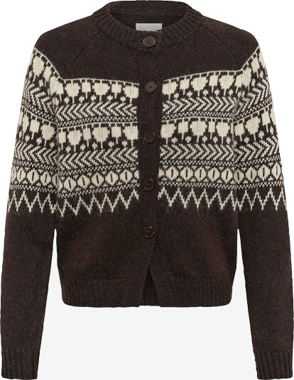 Part Two Charmainepw Cardigan Brown XXL Part Two Charmainepw Cardigan Brown XXL