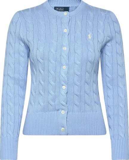 Polo Ralph Lauren | Cable-Knit Cotton Crewneck Cardigan | L