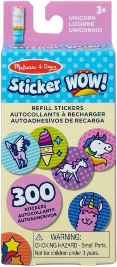 Melissa &  Doug Sticker WOW! Påfyllingspakke Enhjørning