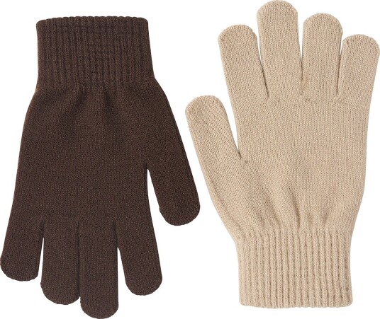 Ellos Collection - Hansker 2-pakning - Brun