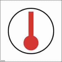 SPACE PROTECTED BY HEAT DETECTORS Alu-plate 40x40cm