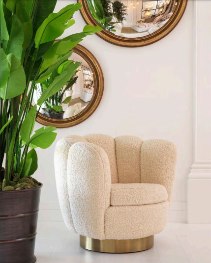 Mirage swivel lenestol faux shearling Mirage swivel lenestol faux shearling