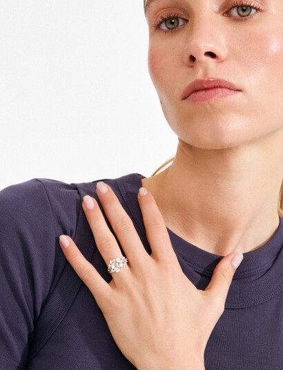 Pilgrim Ajani Ring Silver Plated Silver ONE SIZE Pilgrim Ajani Ring Silver Plated Silver ONE SIZE