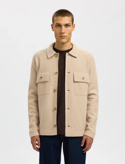 Selected Slhnealy Ls Knit Workwear Cardigan Noos - Beige - XL Selected Slhnealy Ls Knit Workwear Cardigan Noos - Beige - XL