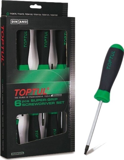TOPTUL GAAE0610 Skrutrekkersett