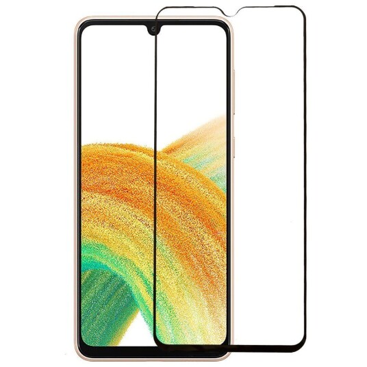 INCOVER Samsung Galaxy A34 (5G) Skjermbeskytter i Herdet Glass Full-Fit - Svart Kant