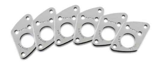 Graph Tech Prt-952-217-C0 Ratio Inviso Match Mounting Plates 6 Pcs. - Chrome