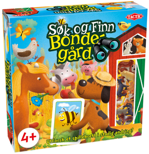 Tactic Søk og Finn Bondegård - Barnespill for 2-4 Spillere fra 4 År Tactic Søk og Finn Bondegård - Barnespill for 2-4 Spillere fra 4 År