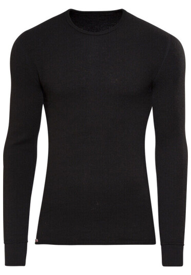 Woolpower 200 crewneck Svart L 2023 Thermoundert?y overdeler