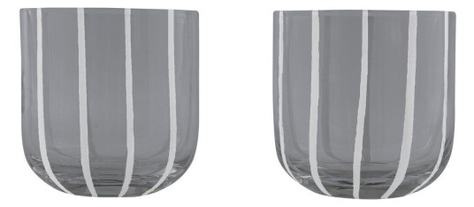 OYOY Mizu drikkeglass 2-stk. Grey-white OYOY Mizu drikkeglass 2-stk. Grey-white
