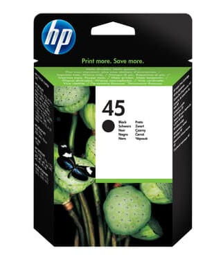 HP Blekk Svart No.45 - Oj/dj/officejet Pro/dnj/photo HP Blekk Svart No.45 - Oj/dj/officejet Pro/dnj/photo