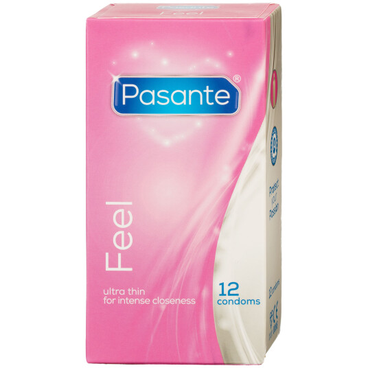 Pasante Feel Ultra Thin Kondomer 12 stk. - Klar Pasante Feel Ultra Thin Kondomer 12 stk. - Klar