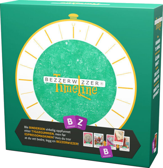 Bezzerwizzer Timeline Strategispill med Historisk Tema for 2-99 Spillere Bezzerwizzer Timeline Strategispill med Historisk Tema for 2-99 Spillere