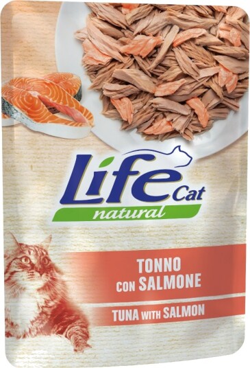 Life Cat Natural Våtfôr Adult Tunfisk Med Laks 12 X 70 G