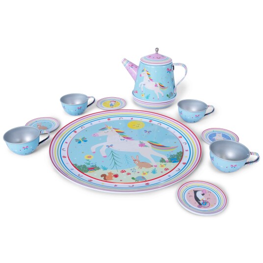 FLOSS & ROCK 11pc Rainbow Fairy Musical Tea Set 47P5962 FLOSS & ROCK 11pc Rainbow Fairy Musical Tea Set 47P5962