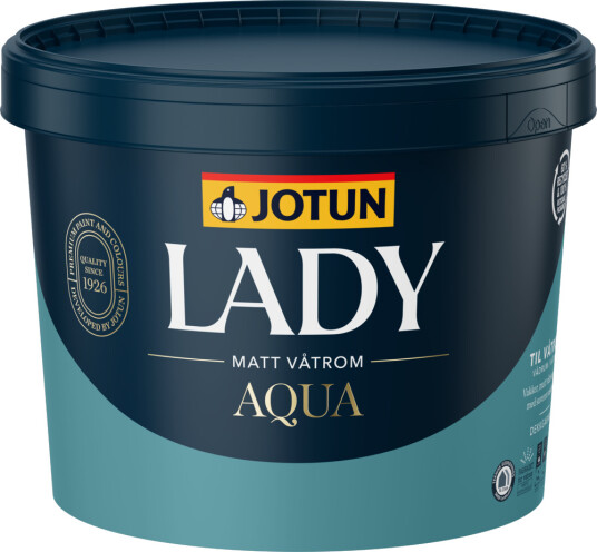 Jotun Våtromsmaling Lady Aqua Matt Hvit Base 2.7l
