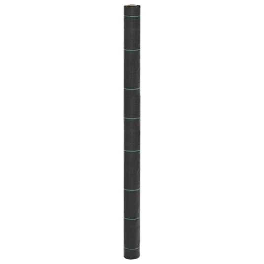 vidaXL Ugressmembran svart 1,5x50 m PP
