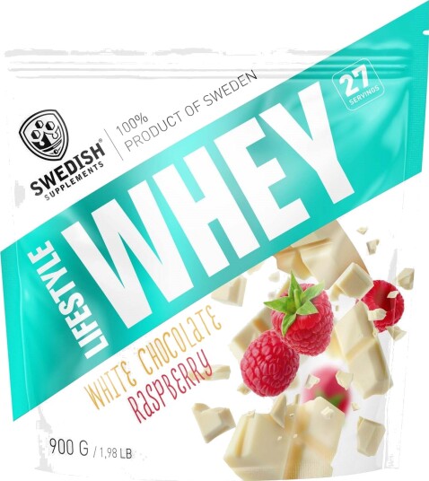 Swedish Supplements Lifestyle Whey White Chocolate Raspberry 900 g